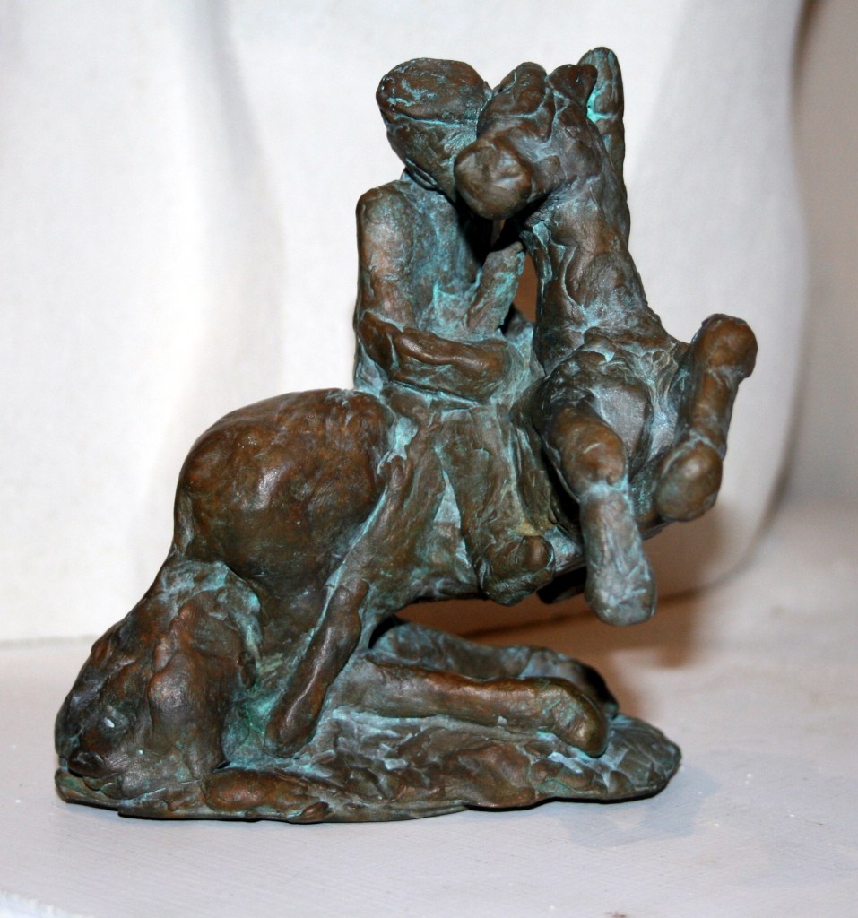 Don Quixote and Rocinante Bronze - horse